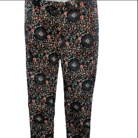 NWOT! J.CREW Navy Tropical Floral Ankle Crop Skimmer Trouser Pants 0 - Picture 1 of 9